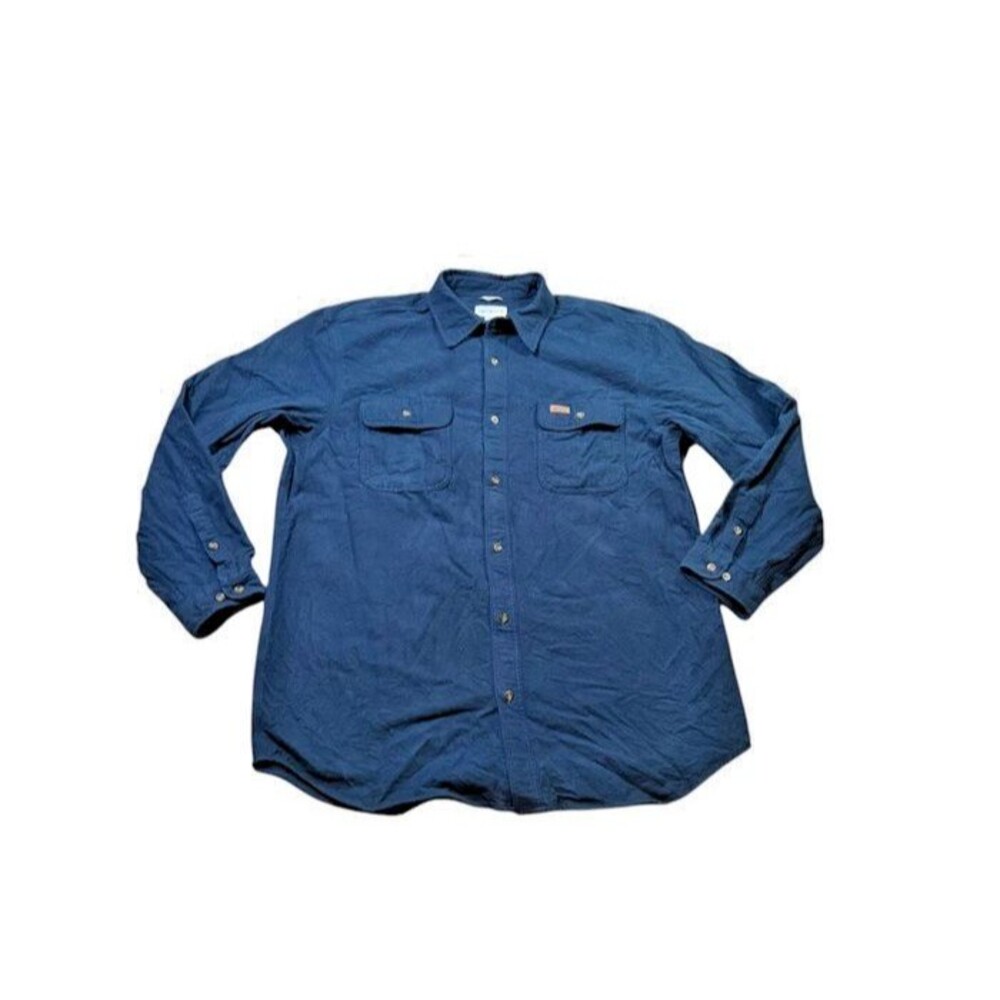 Carhartt Flannel Chamois Mens Shirt Size XL 100080-412 Work Outdoor 100% Cotton